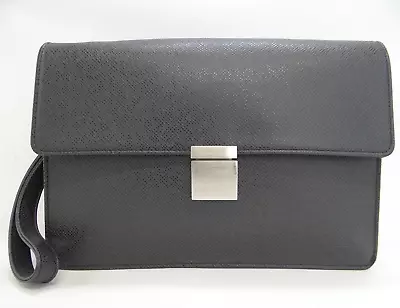Louis Vuitton Second Bag Clutch Selenga Taiga Leather Ardoise 48200521800 2 • £199.46