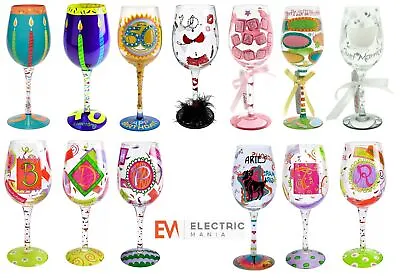 Lolita Wine Cocktail Glasses & Champagne Flutes For Occassions Hand Decorated • £6.99