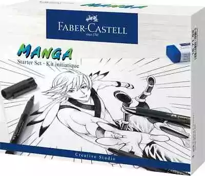 FABER-CASTELL Ink Pen PITT Artist Pen Manga Starter Set • £22.38