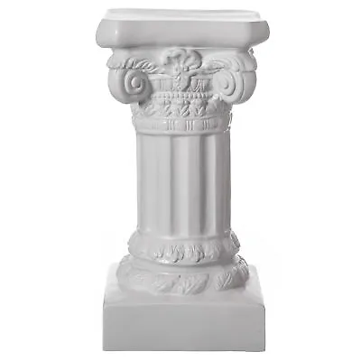 $339 • Buy Fiberglass White Plinth Roman Style Column Ionic Pedestal Vase Stand For Wedding