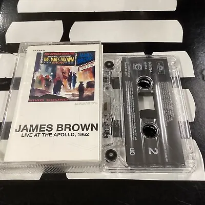 JAMES BROWN Live At The Apollo 1962 Cassette R&B James Brown & His Famous Flames • £9.50