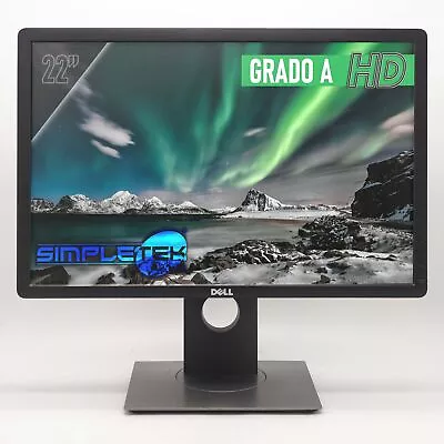 Monitor 22   Plated LCD Dell Wide P2213f 1680 X 1050 Black PC Computer • $398.50