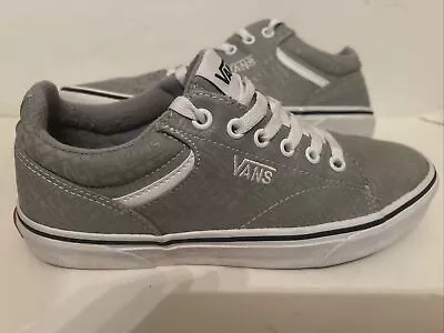 Men’s Vans Off The Wall Classic Canvas Skate Shoes Size 7.5 Dove Gray/White • $8.50