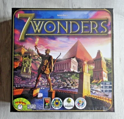 7 Wonders Strategy Game Antoine Bauza Repos Production New Sealed • £14.99