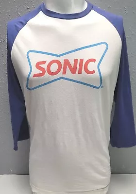 Sonic Drive-in Raglan Men's Logo Large Retro • $19.99