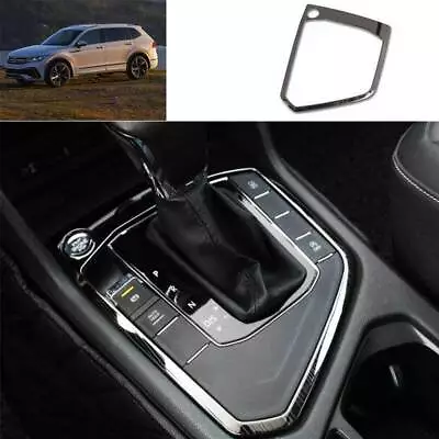 Black Titanium Center Console Gear Shift Frame Trim For VW Tiguan 2018-2023 2024 • $26.98