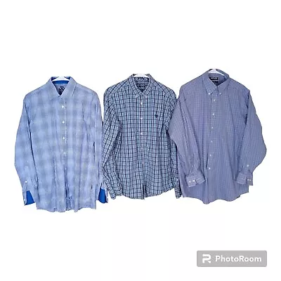 Lot Of 3 Mens Casual Dress Shirts Size Large English Laundry Chaps Kirkland • $14.95