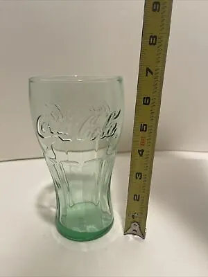 Large Green Glass Coca-Cola Vintage Drinking Glass • $15
