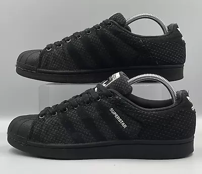 Adidas Supertstar Weave Trainers Sneakers Black Men's Size UK 8 S78325 • £33.99