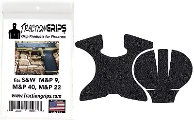 Tractiongrips Rubber Grip Tape Overlay For S&W M&P9 M&P40  M&P 9 40 22 Grips • $9