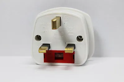 2X Universal AC Power Plug US AU EU To UK  Travel Wall Adapter Converter White • £6.99