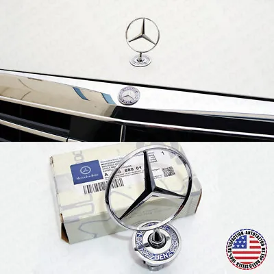Mercedes-Benz OEM Front Hood Ornament Mounted Star Logo Badge Emblem • $38.49