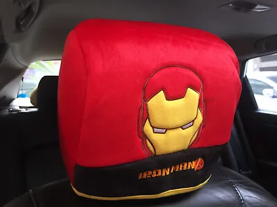 Iron Man Marvel Avengers Car Accessory 1 Piece Head Rest / Head Seat Cover • $15