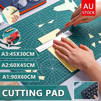 Cutting Mat Self Healing Doubleside Art Craft DIY Hobby Cutting Board PVC A1A2A3 • $19.49