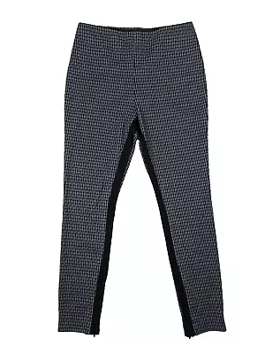 Lysse Signature Ponte Houndstooth Legging Black Inner Stripe And Zipper Large • $39.99