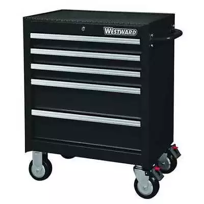 Westward 32H895 Westward Rolling Tool Cabinet 5-Drawers Powder Coated Black • $392.99