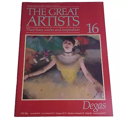 Edgar Degas - The Great Artists #16 - Vintage Magazine 1985 • $14