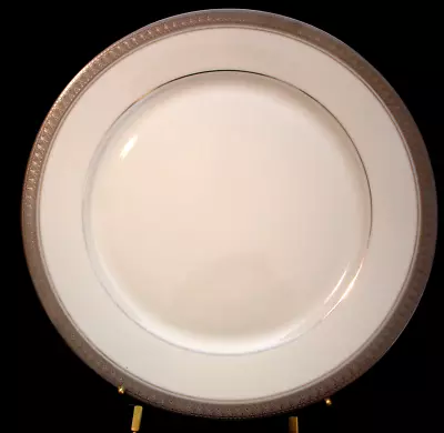 Palatial Platinum By Mikasa DINNER PLATE 10 3/4   SET / 2 • $60