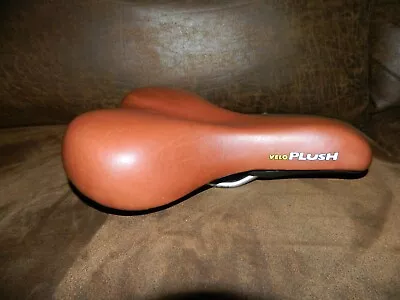 VELO PLUSH Bicycle Saddle Seat - Brown With Handle On Back Excellent Condition • $19.89