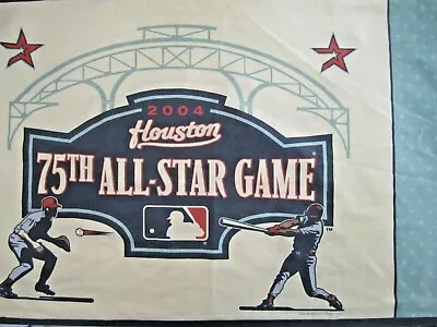 Baseball Standard Pillowcase MLB 75th All Star Game Houston 2004 Dan River • $9.99