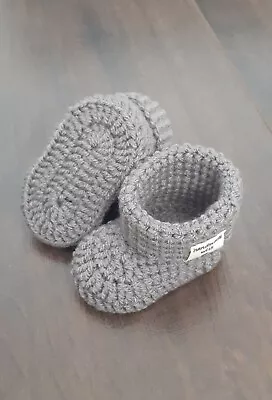 £3.99 • Buy Crochet Baby Booties 0-3 Months Handmade