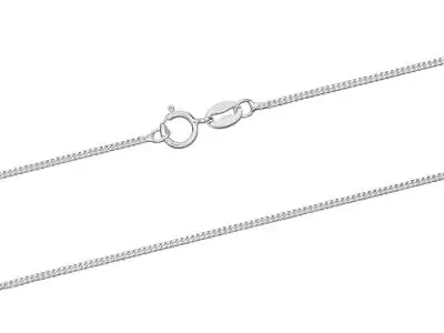 GENUINE 925 Sterling Silver Diamond Cut Curb Necklace Chain 16-30  100% Recycled • £5.76