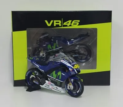 Model Moto MINICHAMPS VR/46 Valentino Rossi 1:18 Yamaha M1 Test Motogp 2016 • £49.61