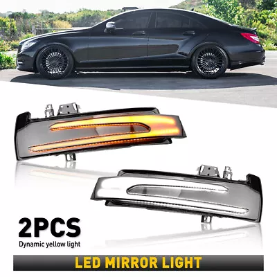 Sequential LED Side Mirror Turn Signal Light For Mercedes Benz C E S CLA W204 • $26.99