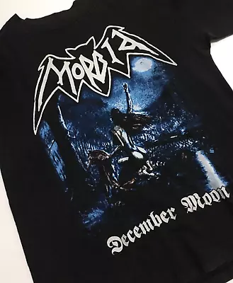 RETRO Morbid Band December Moon T-shirt Black Short Sleeve All Sizes TA3663 • $20.89