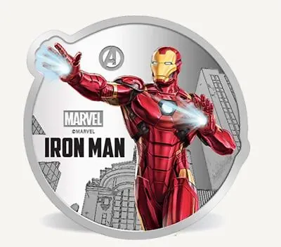 Marvel Pamp IRON MAN 1 Oz Silver Proof Coin 2022 • $89