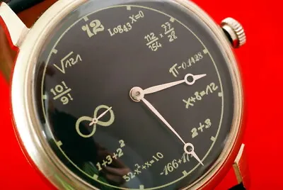Big Sized Vintage Russian USSR Rare Unique Wrist Watch Math Mathematics • $119