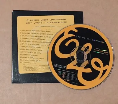 New CD! ELO Jeff Lynne Interview Promo (2001 Epic) Electric Light Orchestra Zoom • $7.99