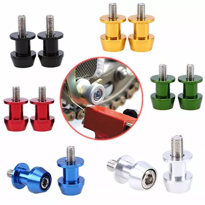 Rear Motorcycle Swingarm Spool Sliders Stand M10 10mm M8 8mm Bolts Universal • $8.38