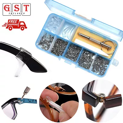 $5.96 • Buy Eyeglass Sun Glasses Optical Repair Tool Screw Nut Nose Pad Assortment Set Kit