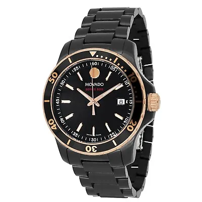 Movado 2600162 Men's Series 800 Black Dial Quartz Watch • $465
