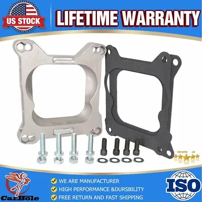 Carb Carburetor Adapter 4bbl Quadrajet To Holley AFB Demon Carter Edelbrock Set • $22.99