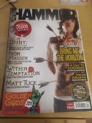 Metal Hammer Magazine #216 April 2011 Bring Me The Horizon Matt Tuck - B140 • £4.99