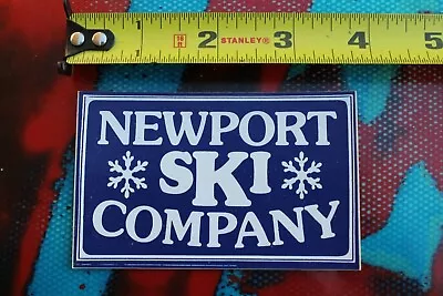 NEWPORT Ski Company Snowflake Vintage Blue White Misc Ski Snow SNOWBOARD STICKER • $14