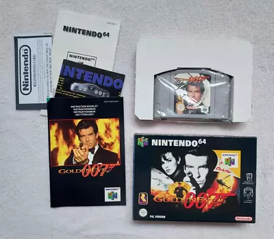 Goldeneye 007 Nintendo 64 N64  Boxed Complete CIB PAL Collectors JAMES BOND • £99.99