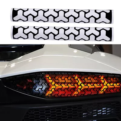 2Pcs Car Rear Tail Light Honeycomb Stickers Taillight Lamp Cover Decal Universal • $15.20