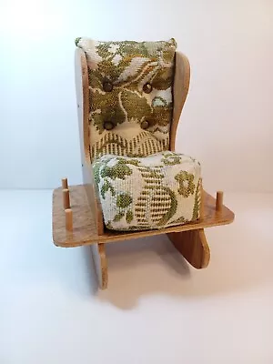 Vintage Sewing Accessory Small Rocking Chair For Needles Thread Scissors MCM • $16.14