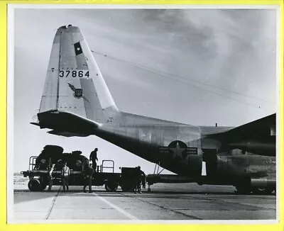 1964 USAF Lockheed C-130 Hercules 37864 LAPES Drop Normandy France 8x10 Photo • $14.99