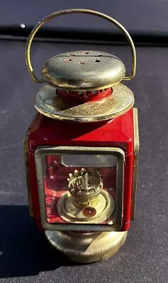 Oil Kerosene Lamp Vintage Miniature 9” Lantern Metal Handle Decorative Small • $17.99