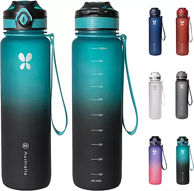 - 1 Litre BPA Free Water Bottle. Leak Proof Drink Bottles For Kids And Adults A • $29.99