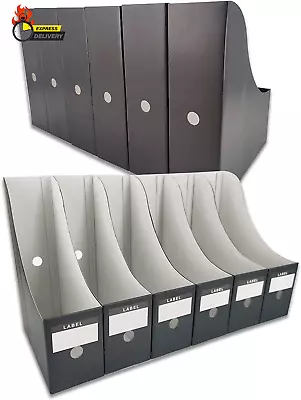 Magazine File Holder(12 PackBlack)-Folder HolderMagazine HoldersDesk File Org • $25.44