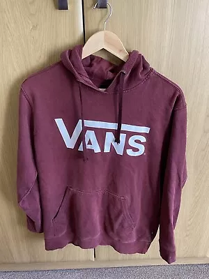 Vans Hoodie Small Burgundy  • £7.75