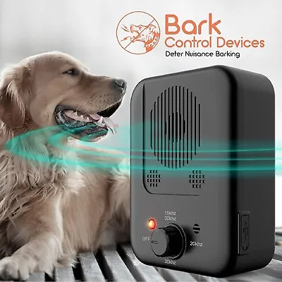 Outdoor Anti Bark Device Ultrasonic Dog Barking Control Stop Repeller Trainer • $41.99