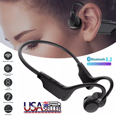 $10.88 • Buy Wireless Bluetooth 5.3 Outdoor Bone Conduction Headphones Earbuds Sport Headset