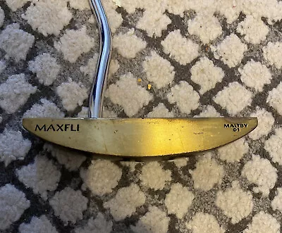Maxfli Maltby 01 Torque Arm Brass Putter Right Hand Golf Club • $9.99