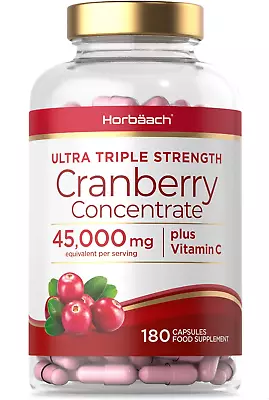 Cranberry Capsules 45000 Mg | High Strength Cranberry Extract With Vitamin C • £59.99